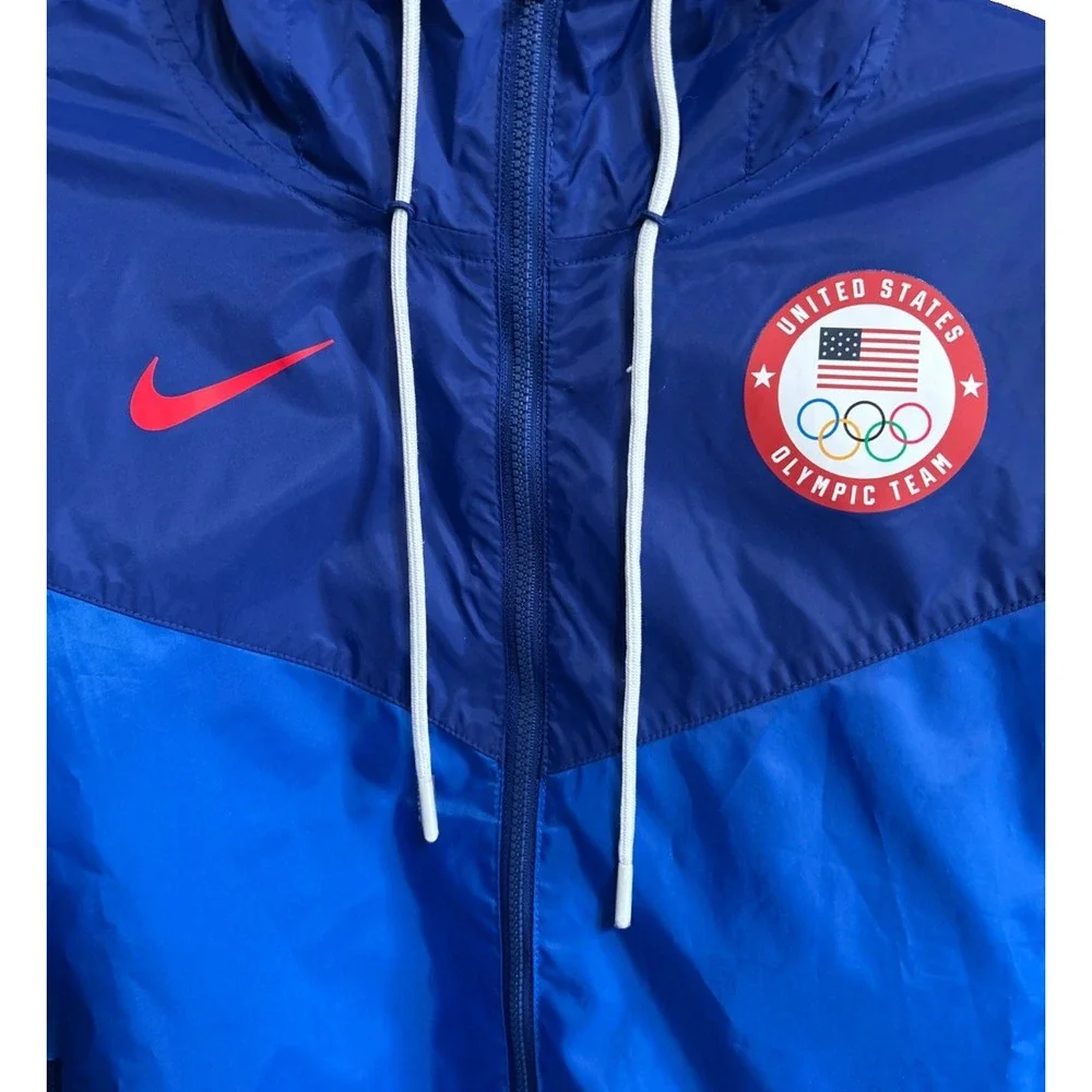 Nike Team USA 2020 Olympic Windrunner Nylon‎ Jacket Hooded Women's Medium Flag